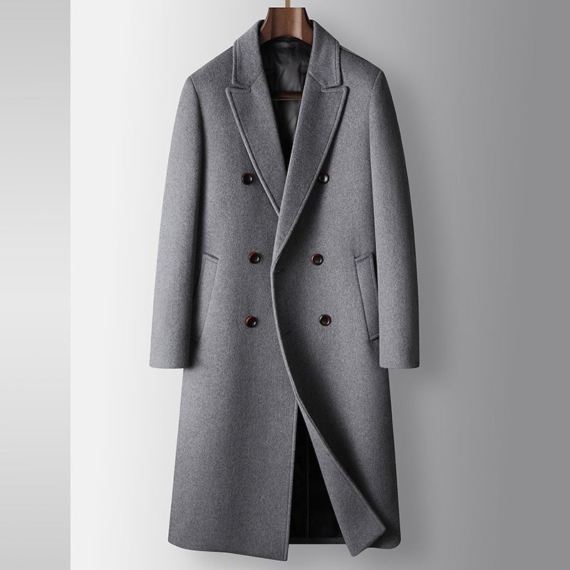 Manteau laine chaud doublé duvet canard blanc, coupe confortable tailles 170-195 - IVOIRART.COM