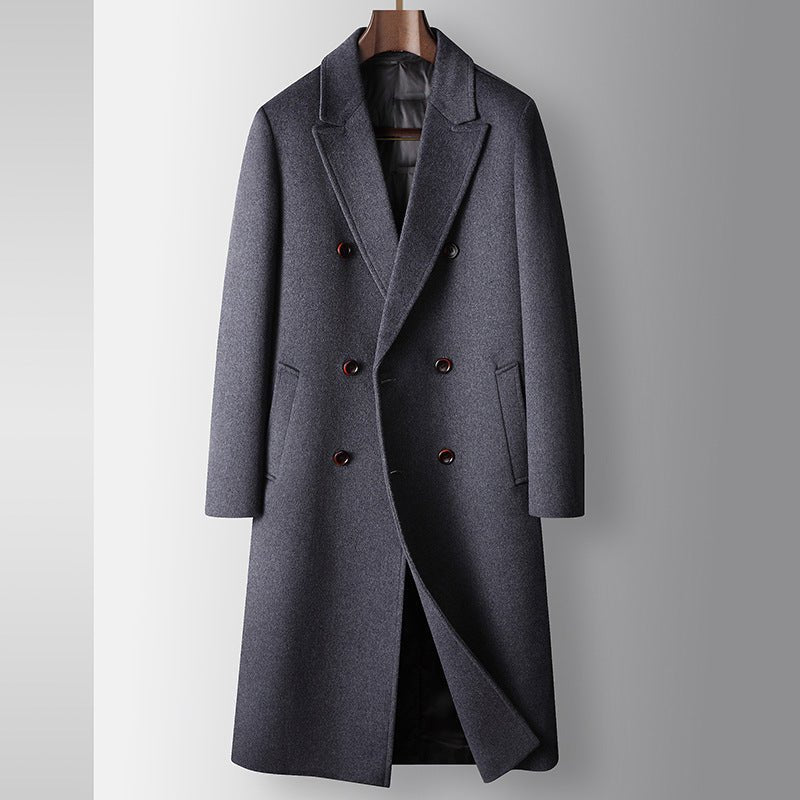 Manteau laine chaud doublé duvet canard blanc, coupe confortable tailles 170-195 - IVOIRART.COM