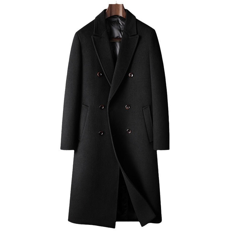Manteau laine chaud doublé duvet canard blanc, coupe confortable tailles 170-195 - IVOIRART.COM
