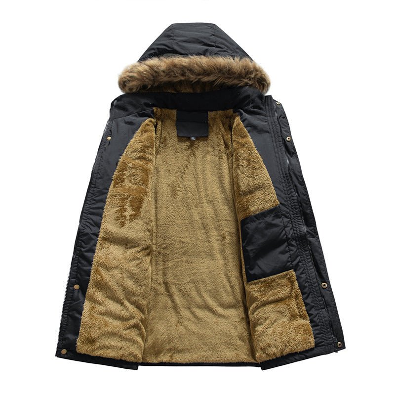 Manteau Matelassé Capuche Isolé Doublé en Polyester Style Classique et Ample - IVOIRART.COM