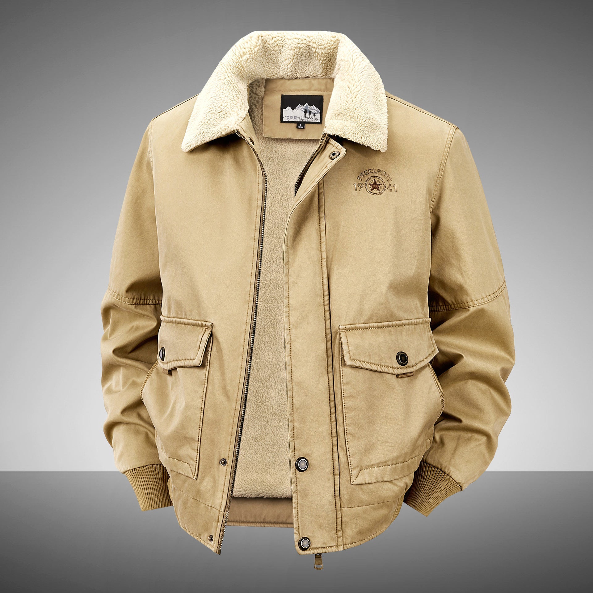 Manteau matelassé décontracté et chaud pour homme en coton, confortable et tendance - IVOIRART.COM