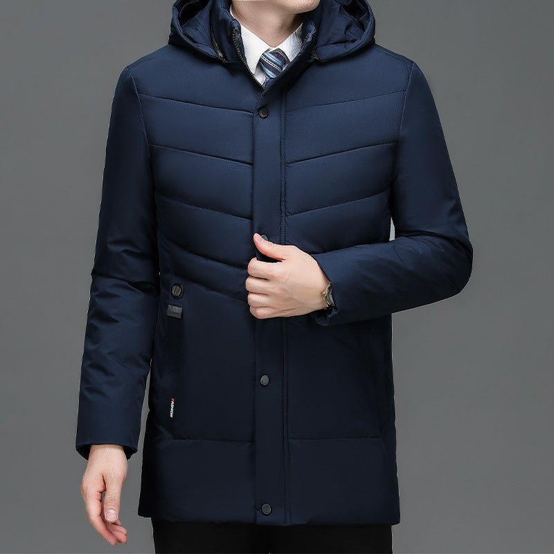 Manteau matelassé en velours chaud en coton pour seniors et quinquagénaires - IVOIRART.COM