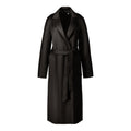 Manteau trench réversible en cachemire double-face effet vague d'eau chic urbain - IVOIRART.COM