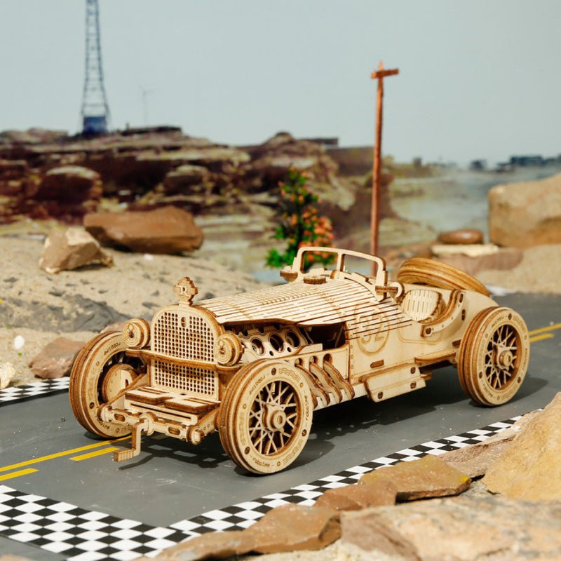 Maquette de Train en Bois 3D à Monter - Jouet Mécanique et Décoration - IVOIRART.COM