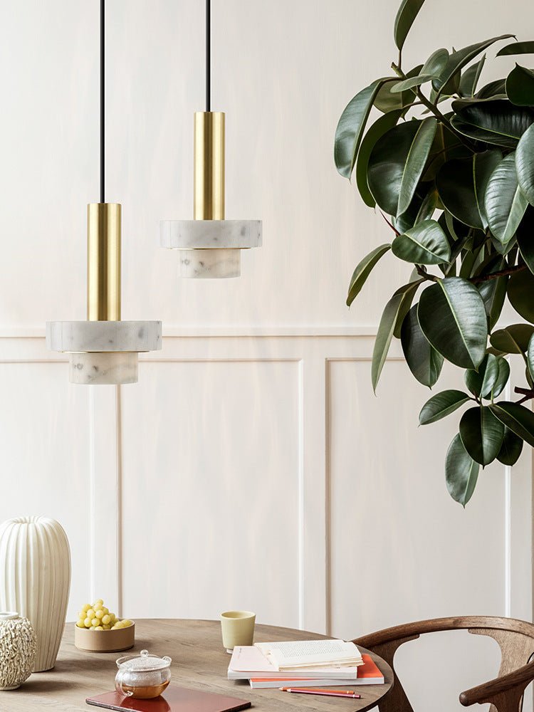 Marble Chandelier At The Bedside Of Bedroom - IVOIRART.COM