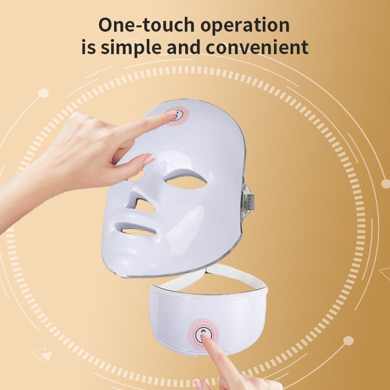 Masque de Beauté Facial LED Coloré - Appareil de Soin Photons Anti-Âge - IVOIRART.COM