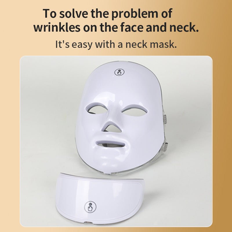 Masque de Beauté Facial LED Coloré - Appareil de Soin Photons Anti-Âge - IVOIRART.COM