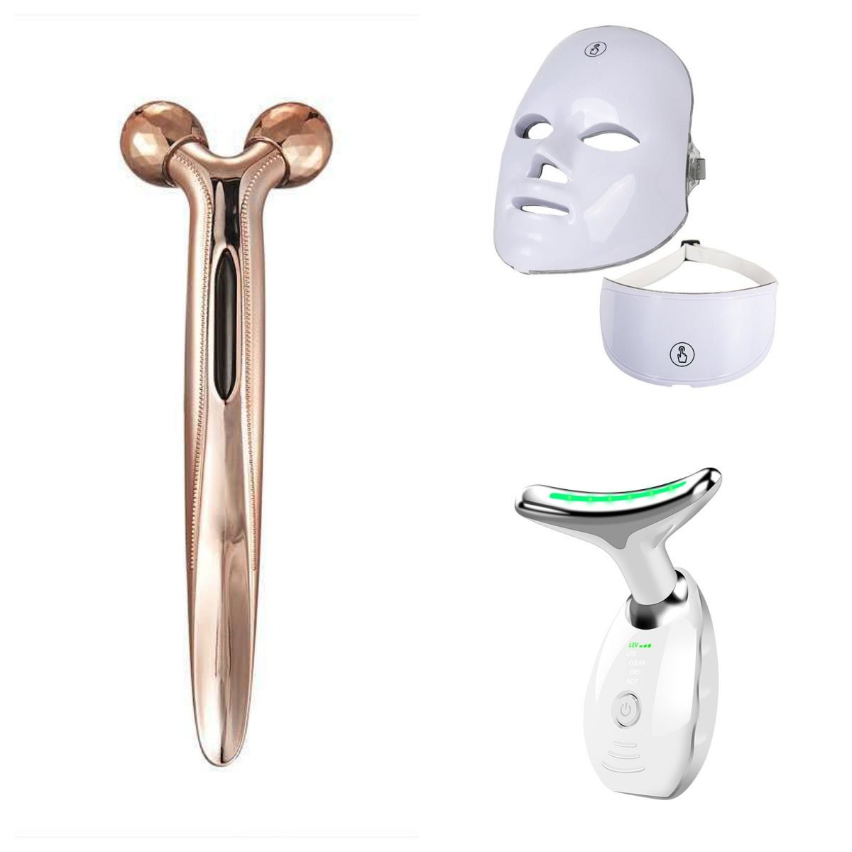 Masque de Beauté Facial LED Coloré - Appareil de Soin Photons Anti-Âge - IVOIRART.COM