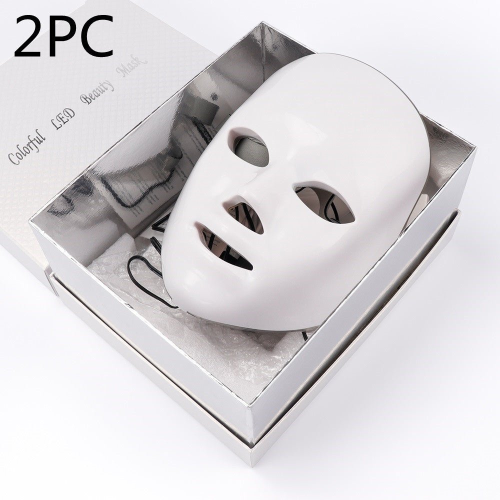 Masque LED 7 couleurs pour rajeunissement visage photothérapie intensive quotidien - IVOIRART.COM