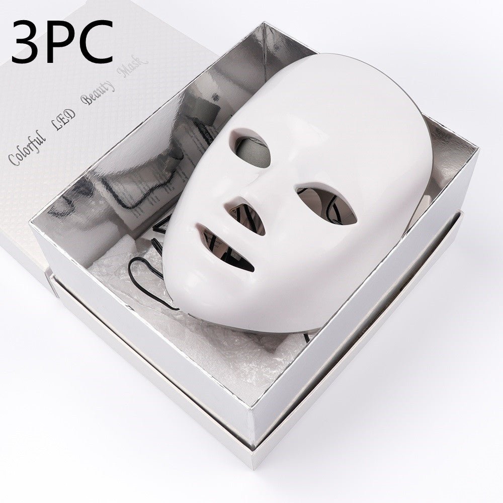 Masque LED 7 couleurs pour rajeunissement visage photothérapie intensive quotidien - IVOIRART.COM