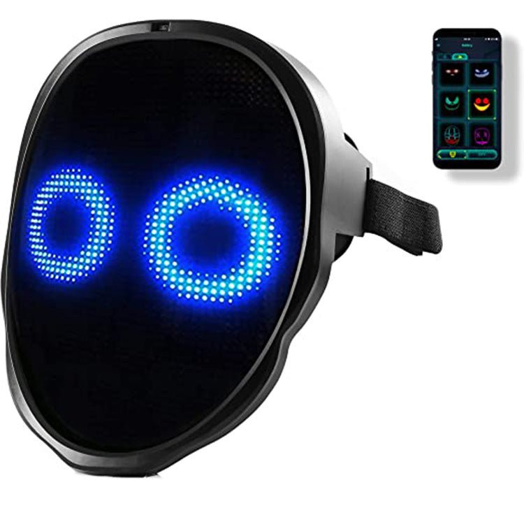 Masques Lumineux LED Multicolores Halloween avec Changement de Visage pour Fête - IVOIRART.COM