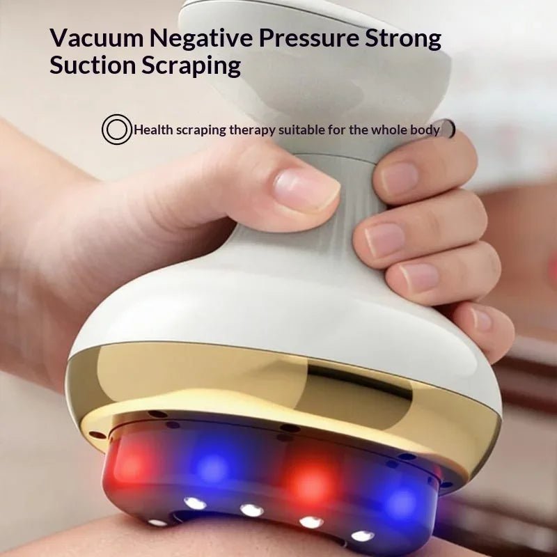Masseur de Beauté Électrique Gua Sha, Ventouses et Brosse Méridienne pour Massage Abdominal - IVOIRART.COM