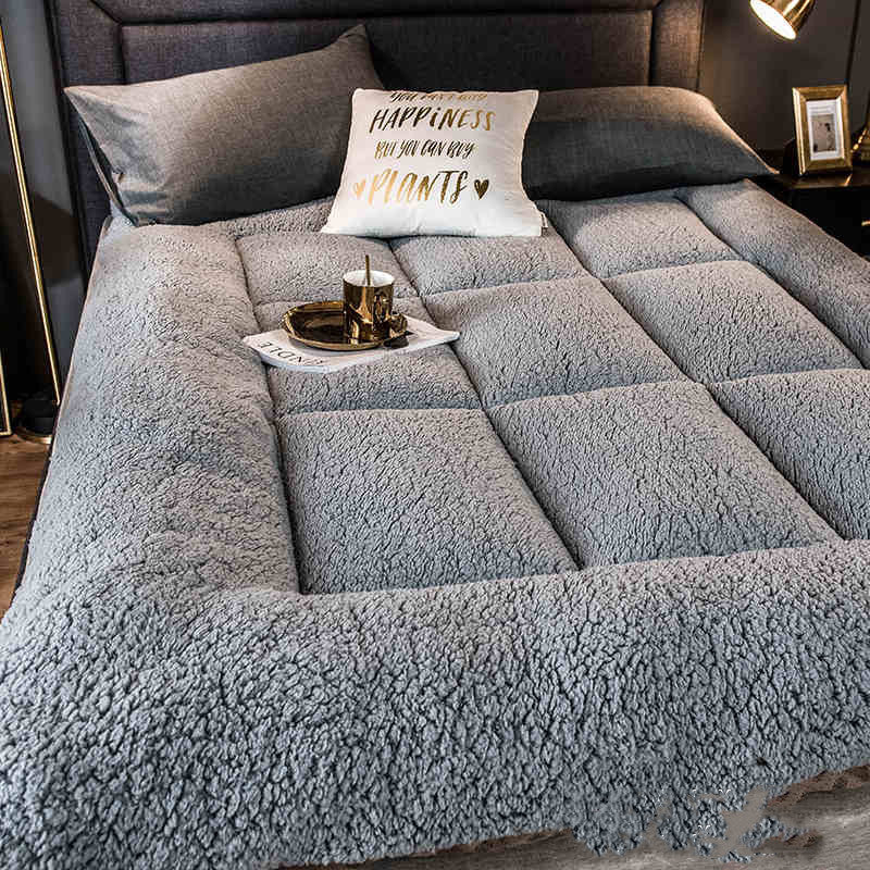 Matelas en laine d'agneau pour l'hiver, ultra confortable et chaud, 80 cm x 200 cm - IVOIRART.COM