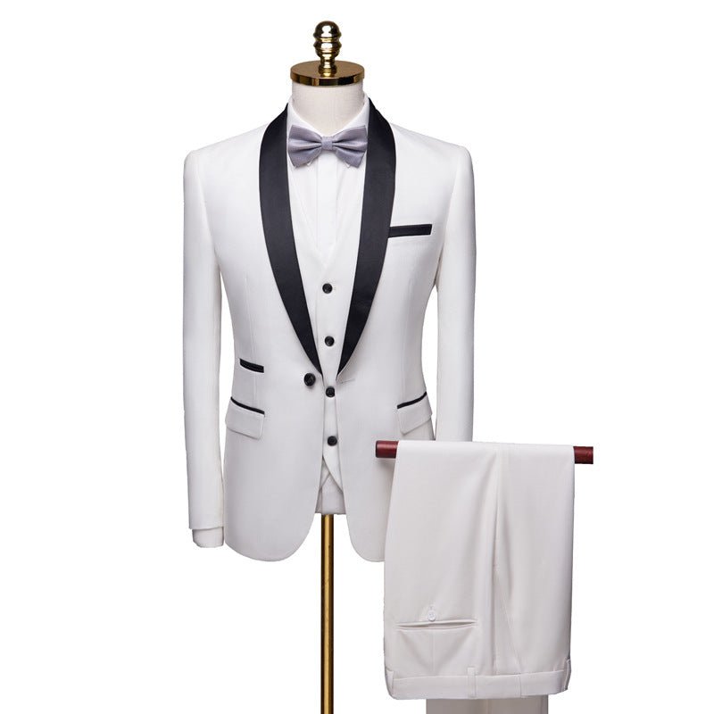 Men 3 Pieces Suit Set Men Wedding Suits Groom Tuxedos - IVOIRART.COM