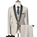 Men 3 Pieces Suit Set Men Wedding Suits Groom Tuxedos - IVOIRART.COM