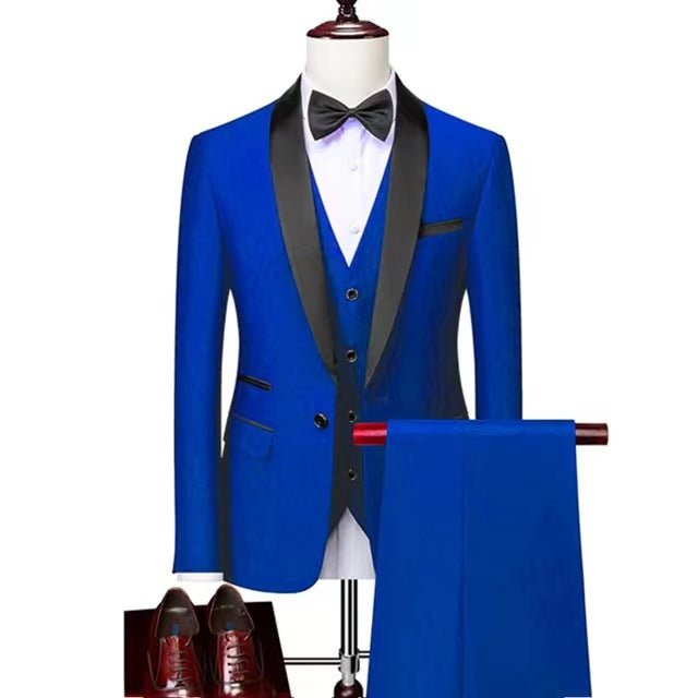 Men 3 Pieces Suit Set Men Wedding Suits Groom Tuxedos - IVOIRART.COM