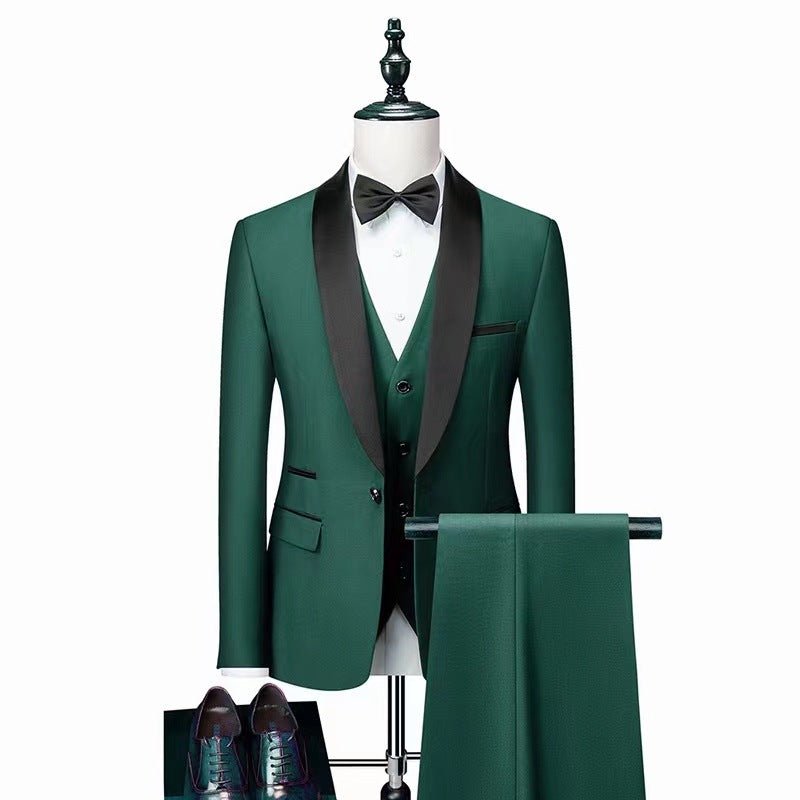 Men 3 Pieces Suit Set Men Wedding Suits Groom Tuxedos - IVOIRART.COM
