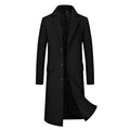 Men Casual Plus Cotton Long Coat - IVOIRART.COM