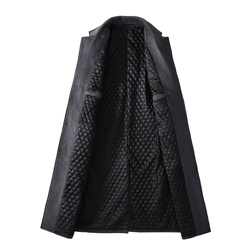 Men Casual Plus Cotton Long Coat - IVOIRART.COM