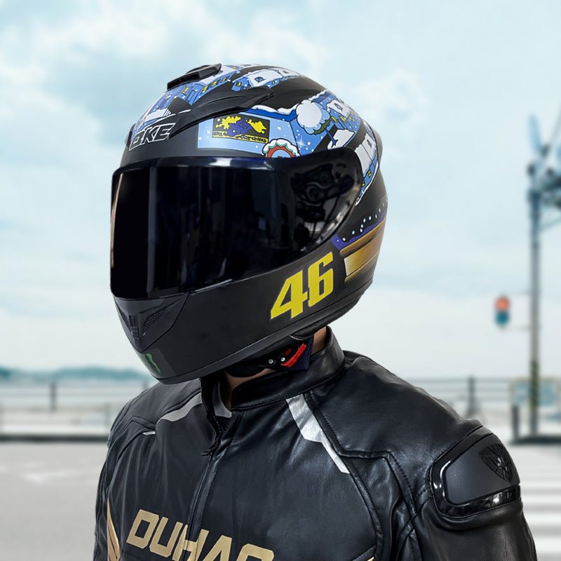 Men's And Women's Winter Personality Motorcycle Helmet - IVOIRART.COM