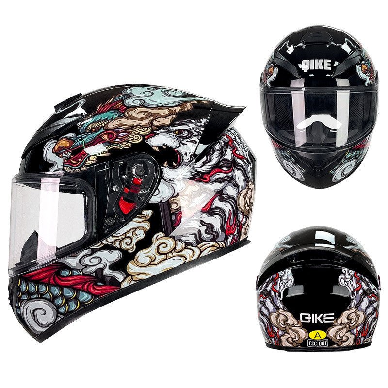 Men's And Women's Winter Personality Motorcycle Helmet - IVOIRART.COM