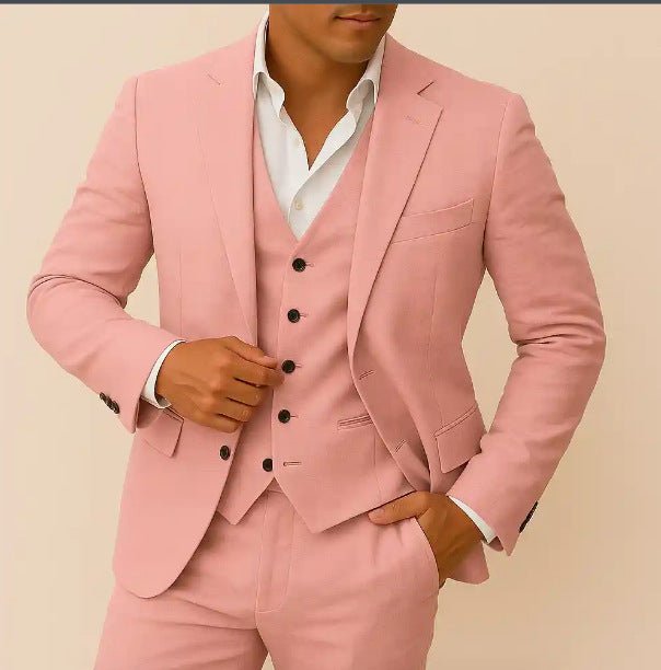 Men's Casual Business Three-piece Suit - IVOIRART.COM