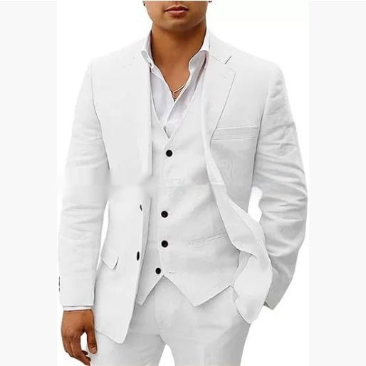Men's Casual Business Three-piece Suit - IVOIRART.COM