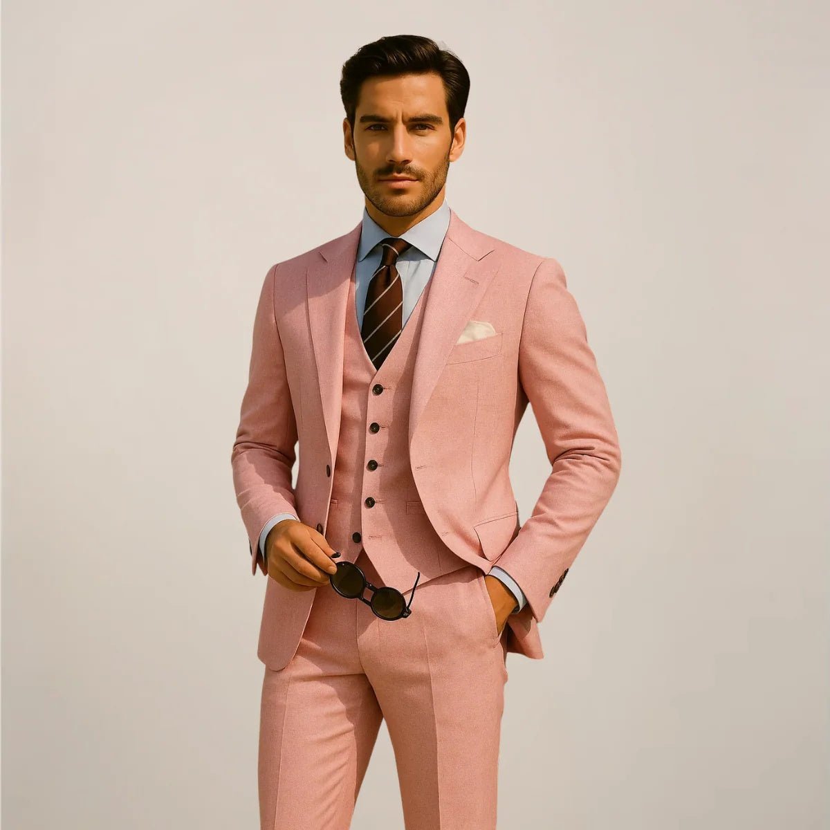 Men's Casual Business Three-piece Suit - IVOIRART.COM