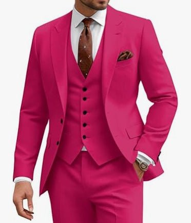 Men's Casual Business Wedding Three-piece Suit - IVOIRART.COM