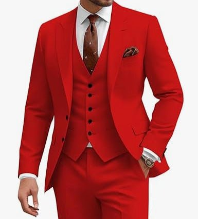 Men's Casual Business Wedding Three-piece Suit - IVOIRART.COM