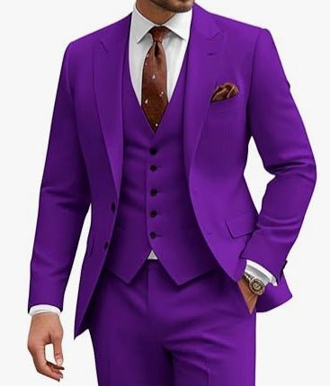 Men's Casual Business Wedding Three-piece Suit - IVOIRART.COM