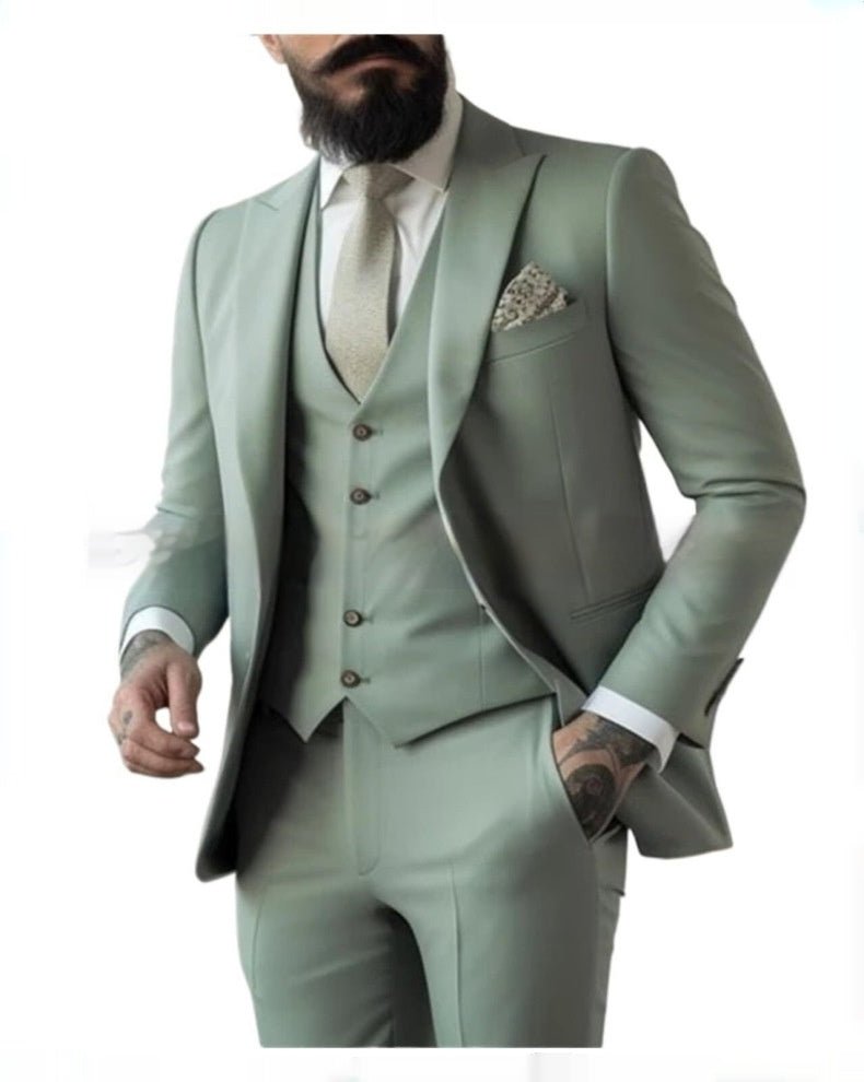 Men's Casual Business Wedding Three-piece Suit - IVOIRART.COM