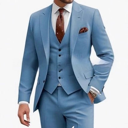 Men's Casual Business Wedding Three-piece Suit - IVOIRART.COM