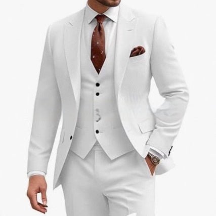 Men's Casual Business Wedding Three-piece Suit - IVOIRART.COM
