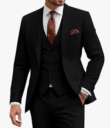 Men's Casual Business Wedding Three-piece Suit - IVOIRART.COM