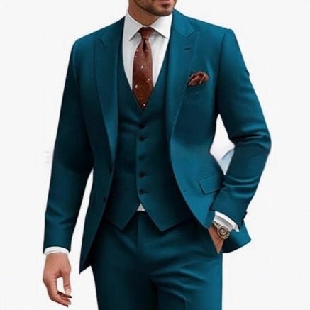 Men's Casual Business Wedding Three-piece Suit - IVOIRART.COM