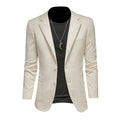Mens Casual Corduroy Slim-fit Suit Jacket - IVOIRART.COM