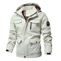 Men's Fashion Casual Breathable Mid-length Hooded Trench Coat - IVOIRART.COM