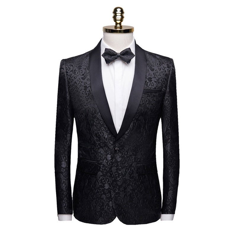 Men's Fashion Floral Small Blazer Slim Fit - IVOIRART.COM
