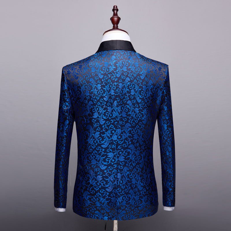Men's Fashion Floral Small Blazer Slim Fit - IVOIRART.COM