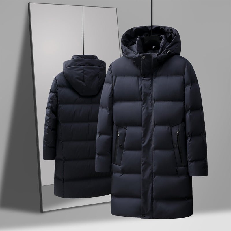 Men's Fashion Mid-length Thick Down Jacket Coat - IVOIRART.COM