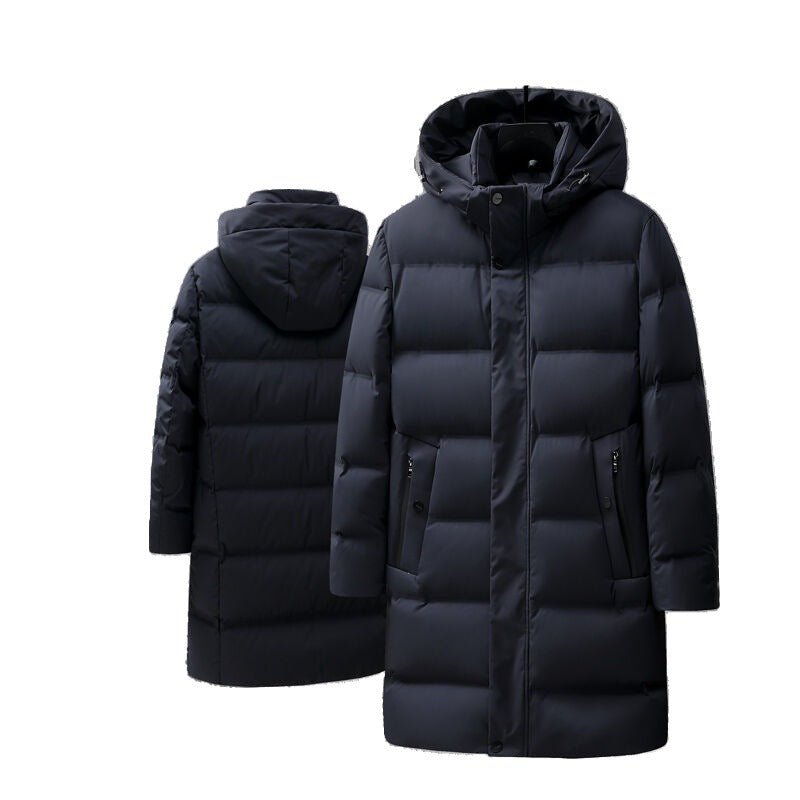 Men's Fashion Mid-length Thick Down Jacket Coat - IVOIRART.COM