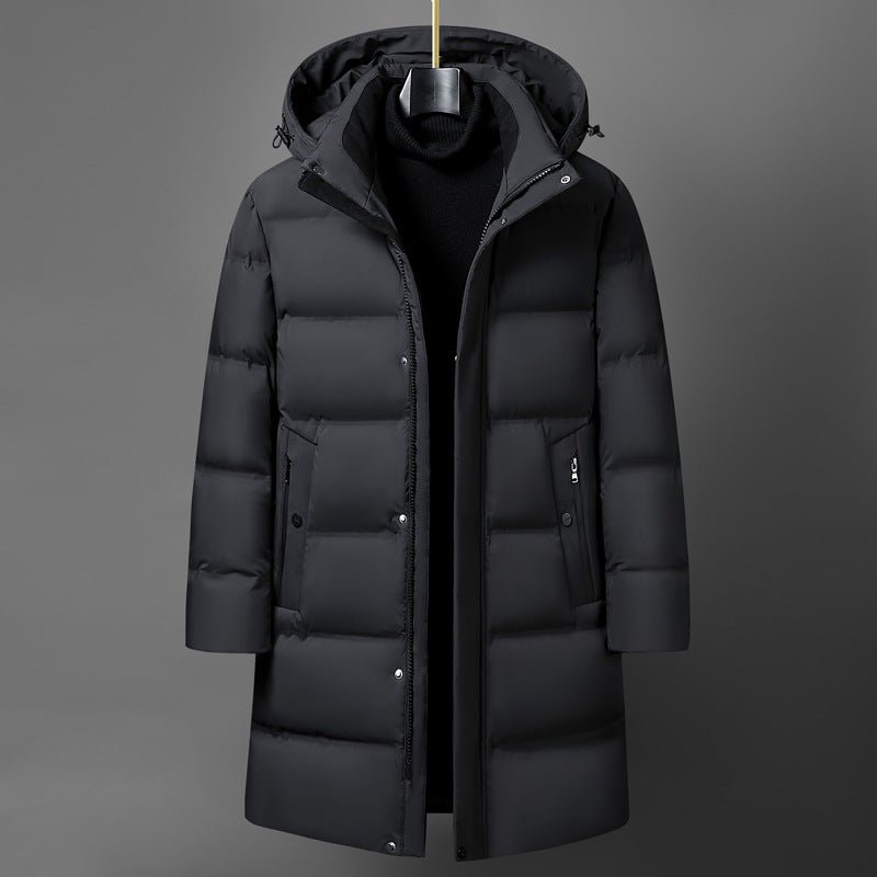Men's Fashion Mid-length Thick Down Jacket Coat - IVOIRART.COM