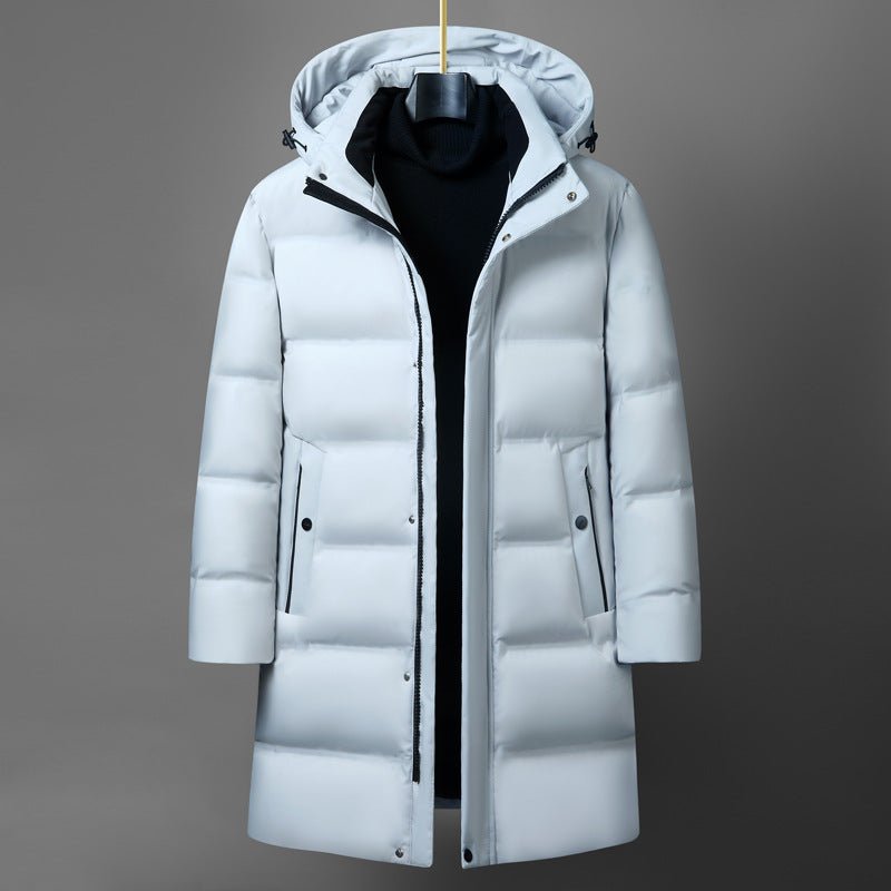 Men's Fashion Mid-length Thick Down Jacket Coat - IVOIRART.COM