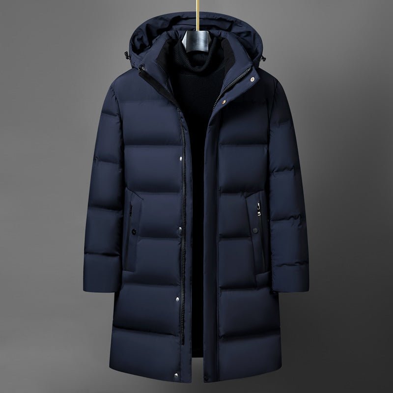 Men's Fashion Mid-length Thick Down Jacket Coat - IVOIRART.COM