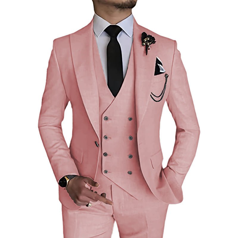 Men's Fashionable Casual Business Three-Piece Suit - IVOIRART.COM