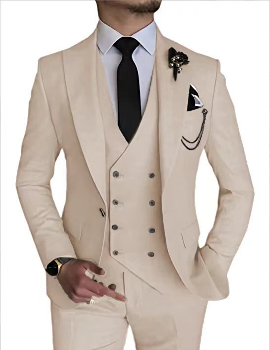 Men's Fashionable Casual Business Three-Piece Suit - IVOIRART.COM