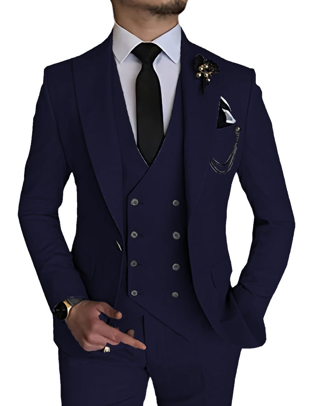 Men's Fashionable Casual Business Three-Piece Suit - IVOIRART.COM