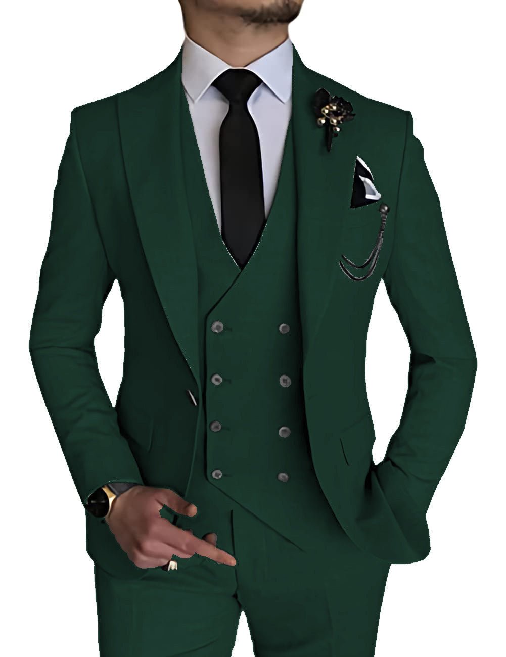 Men's Fashionable Casual Business Three-Piece Suit - IVOIRART.COM