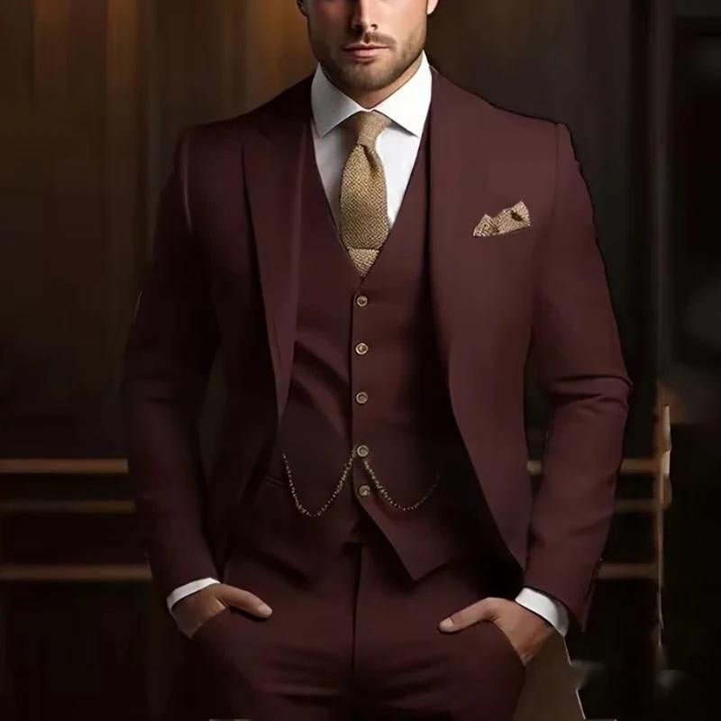 Men's High-grade Gentleman Temperament Slim Suit - IVOIRART.COM